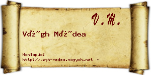 Végh Médea névjegykártya